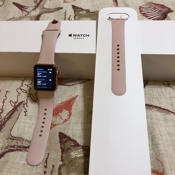 apple watch series 3 gold aluminum 38mm